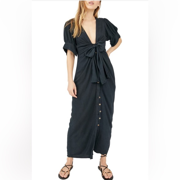 women's long sleeve white dress Tanya Buttoned Maxi / | MESHKI Shoe Size (US):8.5 Small Closet Organization - Avoid exposure to the Swatch:#EFBDBB